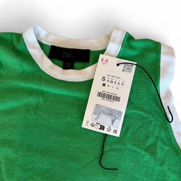 Zara Women's Green Vest - Picture 4 of 4